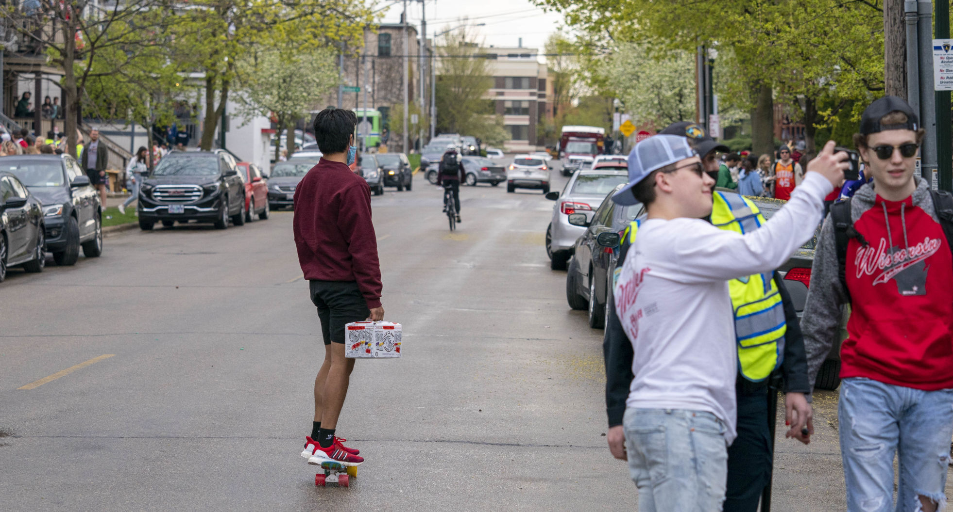 Skating away